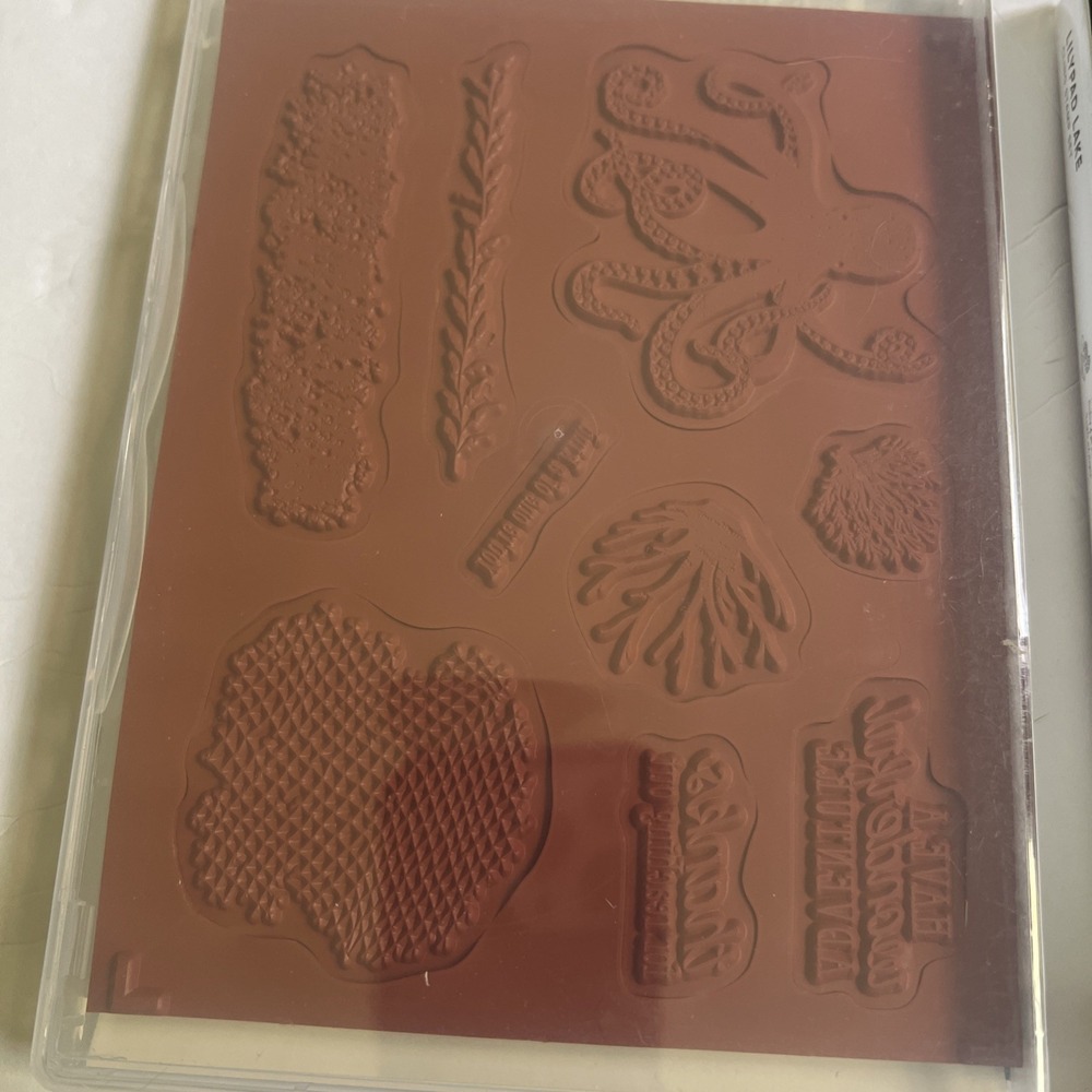 Lot of 8 SETS Stampin Up Unmounted Rubber Stamps  Animals,Thinking of you,Thanks - Picture 9 of 16